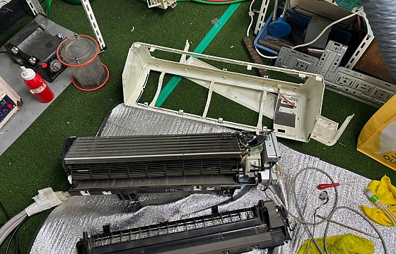 [에어컨 분해청소] 스마트형 스탠드 에어컨